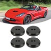 4PCS Aluminium Jack Pad Adapter Black Strong Strength Anodized Surface