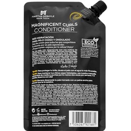 MARTHA DEBAYLE Acondicionador REFILL POUCH MAGNIFICENT CURLS. Boost de hidratación para pelo chino y ondulado. Con miel de manuka nutritiva. Sin parabenos y ftalatos. 450 ml