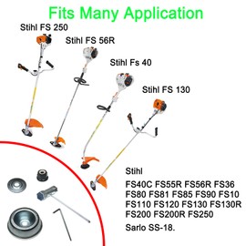 JTEYINH 5 pcs Blade Adapter Kit for Stihl FS90 FS90R FS94 FS100RX FS110 FS110RX FS120 FS130 FS130R FS200 FS240 FS250 FS55 FS55R FS56 FS56RC FS70R FS80 FS83 FS85 FSA90 FS-KM Mower