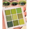 AMY'S DIARY Light Bright Green Glitter Shimmer Eye Shadow Makeup