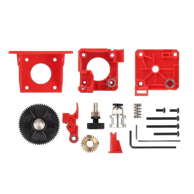 3DPLady Titanium Extruder in Red - Best Upgrade for Bowden