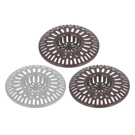 Bathroom Sink Guard Basket Tub Hair Catcher Strainer - Pack of 3 - Drain Cover Stopper for Shower Bath Tub