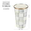 MACKENZIE-CHILDS Enamel Tumbler, Open Tumbler Cup, Cute Enamelware Cup, 10