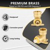 5 Pack Foskan Push Fit Fittings,3/4" PTC x 1/2" FNPT