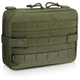 WYNEX Tactical Admin Molle Pouch, Medical EDC EMT Utility Bag Shell Design Attachment Pouches 1000D Nylon Hiking Belt Bags