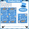 Dulousia Fathers Day Napkins - 6.5x6.5in Blue I LOVE YOU