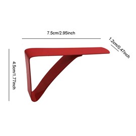 SagaSave Tablecloth Clips, Stainless Steel Table Cloth Holders Picnic Home Table Cover Clamps for Home Kitchen Picnics Garden Wedding Party Red 6PCS
