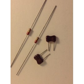2 x 680pf Mica / 220k Carbon Comp Treble Bleed Kit For Single Coils Unsoldered