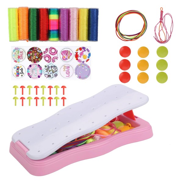 ZWQLZG Make Your Own Friendship Bracelets, Craft Braiding Set, Latch