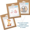 Trimits 3PK Cross Stitch Bundle – Counted Embroidery Kit, Beginner