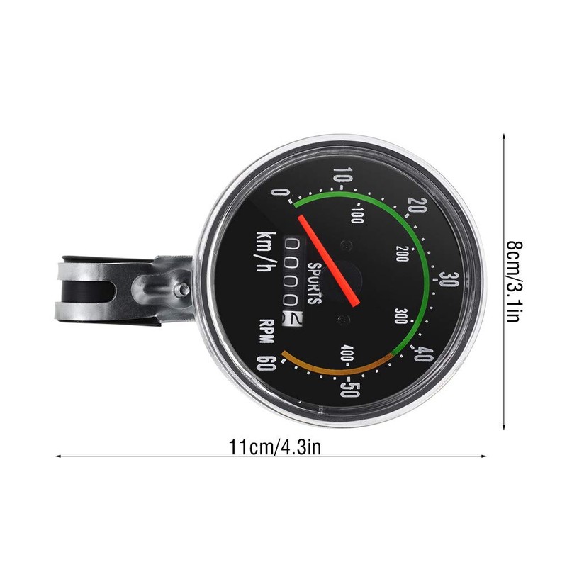 Ejoyous Bike Speedometer, Mechanical Bicycle Computer Bike Speedometer Odometer Cycling