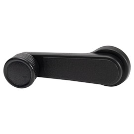 TRQ Metal Reinforced Front Window Crank Handle Set Black Driver & Passenger Side Compatible with 1986-1994 Nissan D21 1995-1997 Pickup