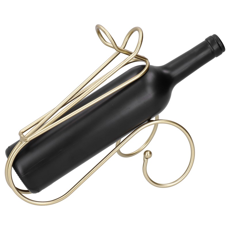 Wine Rack Holder Counter Table Top Free Standing Metal Modern