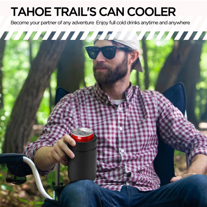 TAHOE TRAILS Stainless Steel 12oz Vacuum Insulated Can and Bottle