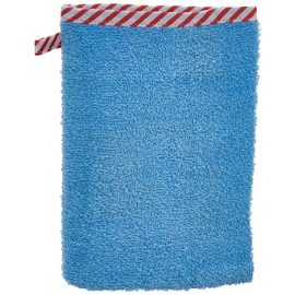 Playshoes Unisex Children's Terry Cloth Wash Mitt Shark 340083, 17 - Blue