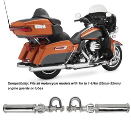 Motorcycle Highway Footrests, Motorcycle Foot Pegs Aluminium Alloy 25mm to 32mm Universal Footrest Highway Footrests, Foot Pedal Mount, Engine Crash Bar Footrest
