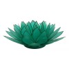 Ebros Gift Teal Green Capiz Seashells Lotus Flower Votive Tea