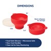 HIC Kitchen Microwave Popcorn Popper Maker, Silicone