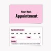 Pack of 100 Client Reminder Cards (84 x 55 mm)