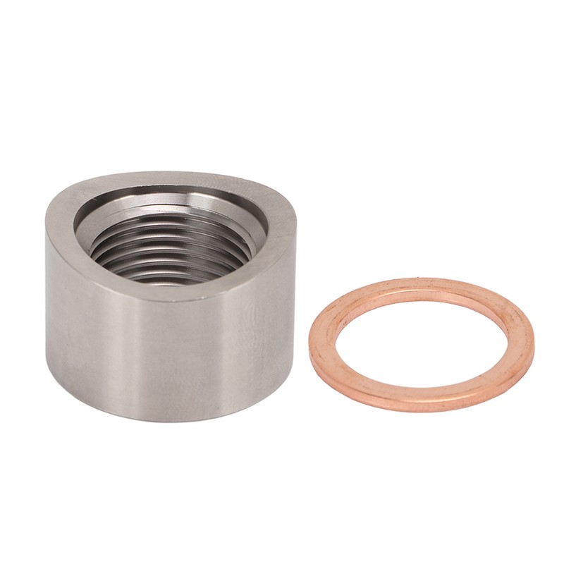 Oxygen Sensor Adapter Metal Mounting Bung Plug Gasket Fittings Auto