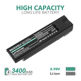 MAUSOCELA 3400mAh DS8178 Scanner Battery, Compatible with Ze'bra DS8178, DS8100, DS8170, DS6878-SR Scanners, Part No.: 82-176890-01/AS-000231/BTRY-DS81EAB0E