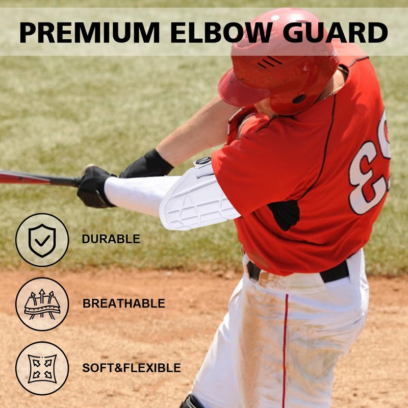 NURIBASE Elbow Guard Baseball, Batters Elbow Guard for Youth and