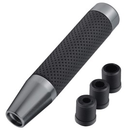 Padaodao Aluminum Alloy Shift Grip Knob Long Handle Gear Lever Stick Shifter fit Most Automatic Manual Vehicles, Titanium