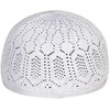 IQONEQ Traditional Muslim Islamic Prayer Hat, Lightweight Fabric, White