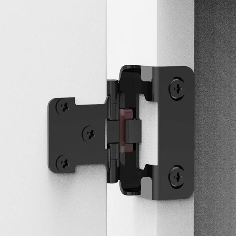 1/2" Overlay Semi Partial Wrap Cabinet Hinges, 4 Pairs (8