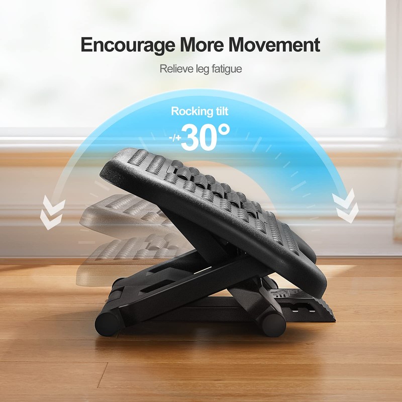 HUANUO Foot Rest for Under Desk at Work, Adjustable Footrest