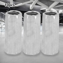 Pack of 10 Clutch Nuts Hex Long Rod Sleeve Nut Carbon Steel Standoff M8 Thread Fixings (M8 x 28)