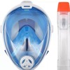 Aquatics HydroAir Full Face Snorkeling Mask S/M Durable Shatter-Resistant for
