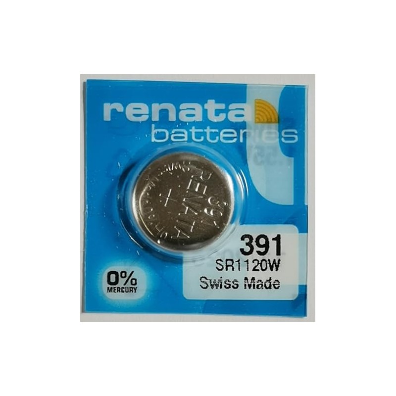 Renata Non-Rechargeable Battery, Watch, Single Cell, Silver Oxide, 50 Mah,