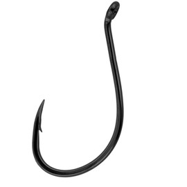 Gamakatsu 341408 Octopus NS Light Hook (10 Pack), Size 4, Black