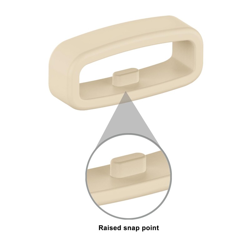 FanTEK 10pcs Watch Strap Holder Loop, 18mm Silicone Watch Band