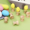 LIFKOME Easter Egg Cup 24pcs Wooden Egg Holder DIY Unfinished