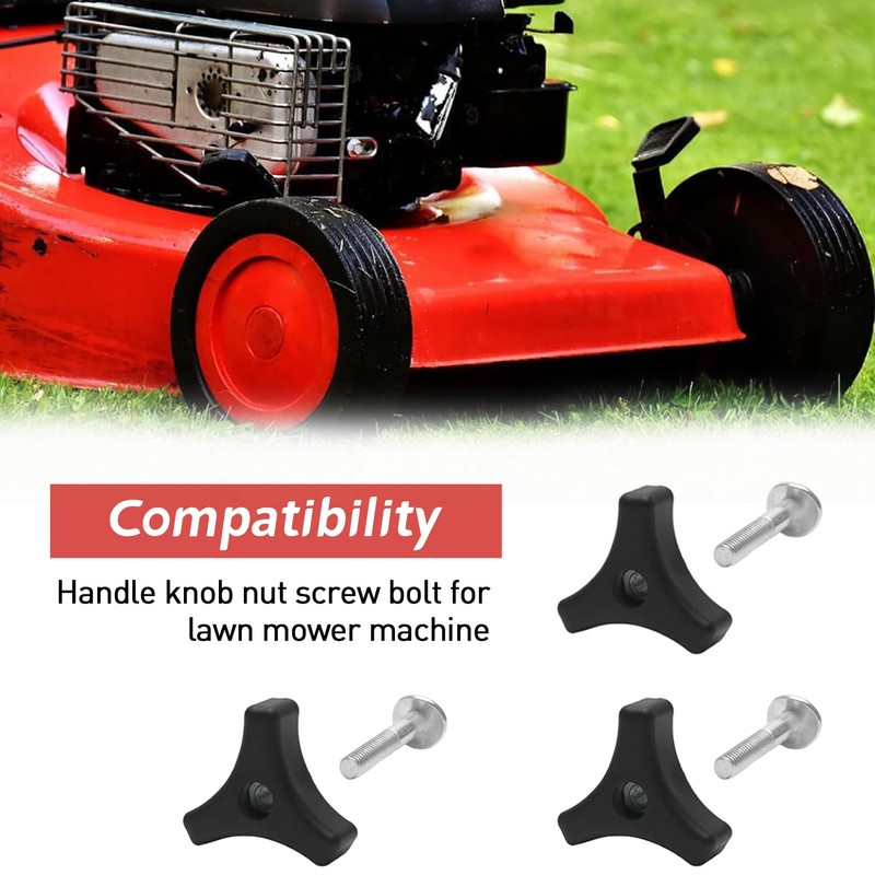 Lawnmower Handle Knobs, Nut Bolt, Universal Lawnmower Handle, Lawn Mower