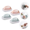 Baluue 4pcs Cleaning Scrubber Thickened Sponge and Handle for Kitchen