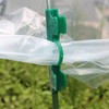 50Pcs Greenhouse Clamp PE Plastic 2 Head Plant Film Clamp