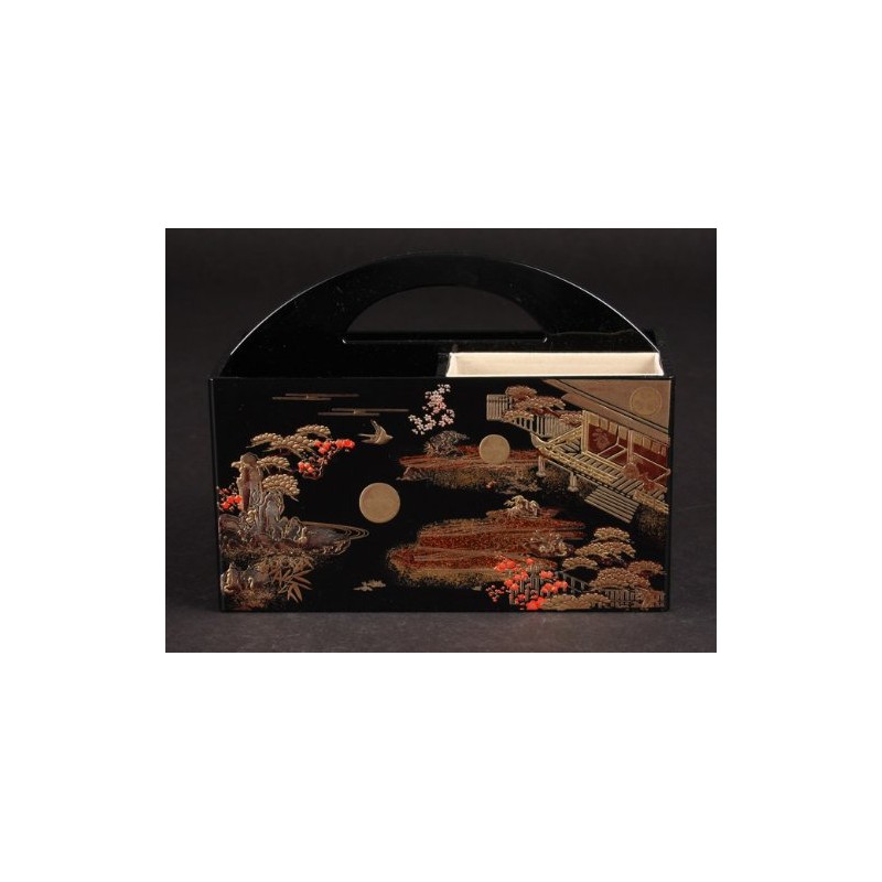 Maeju Lacquerware Hatsune Remote Control Box (B) 6V-342