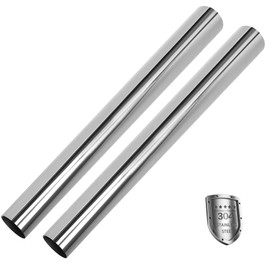 4 Inch Exhaust Straight Pipe Stainless Steel T304 Tube Pipe 47.24 Inch Long, 4" OD x 47.24" Length DIY Custom Mandrel Straight Exhaust Tubing, Automotive Universal Fit-2 Pack