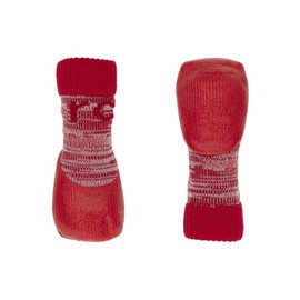 RC Pets Sporty PAWks Dog Socks, Red Heather, X-Small