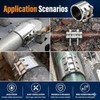 Pipe Repair Clamp，3 inch(74mm-79mm) Stainless Steel Leak Sealer, Heavy Duty