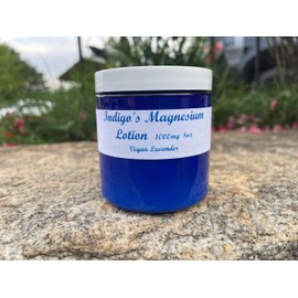 Indigo's Vegan Magnesium Lotion 1000mg (Vegan Lavender, 8oz)