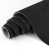 Halero 98" L×60" W Black Car Suede Headliner Fabric with