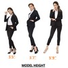 Marycrafts Women's Business Blazer Pant Suit Set for Work 18
