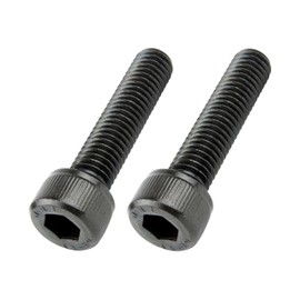 POSH M8X35 900835-K2 Motorcycle Cap Bolts, Stainless Steel, Black, 2 Pieces