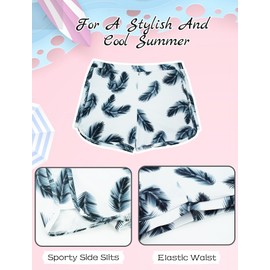 Happy Cherry Teen Bathing Suits for Girls 12-13 Cute High Waisted Swimsuits Kids Tropical Floral 3 Piece Swimwear Set