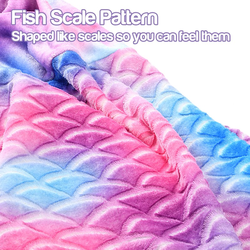 Mermaid Tail Blanket, Soft Warm Plush Fleece Sleeping Bag Snuggle