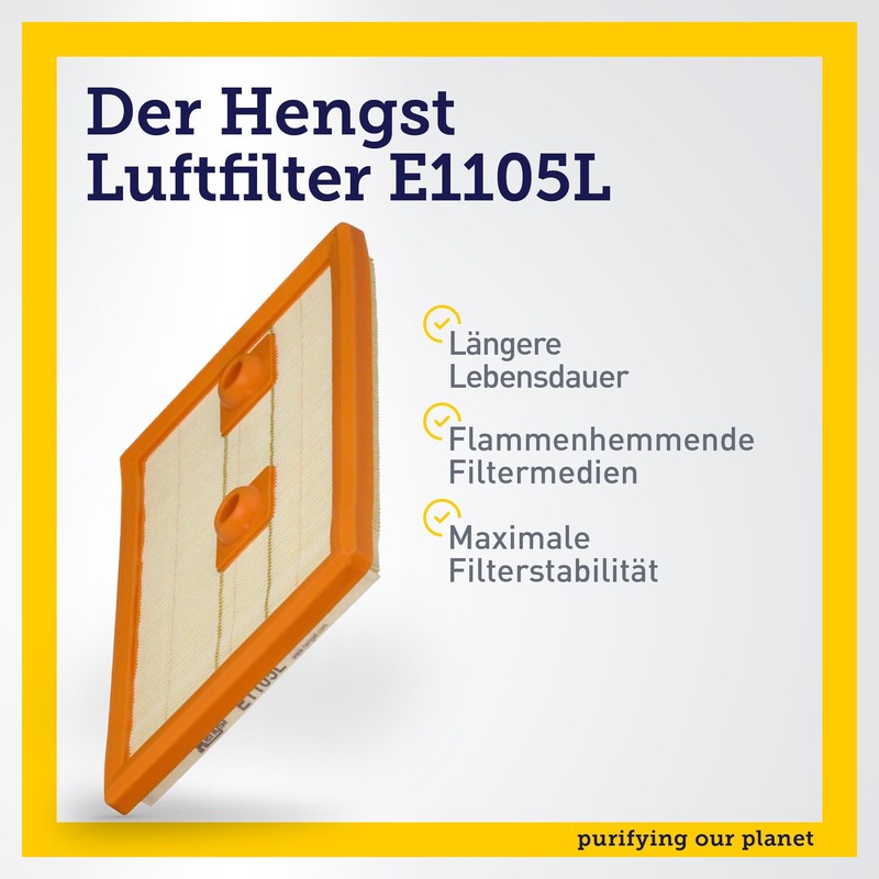 HENGST FILTER E1105L Engine Compartments